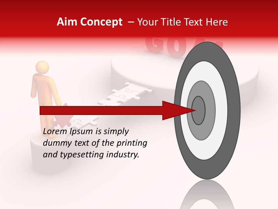 Stick Figure Jigsaw Bridge PowerPoint Template