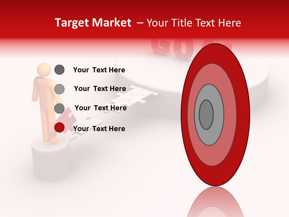 Stick Figure Jigsaw Bridge PowerPoint Template