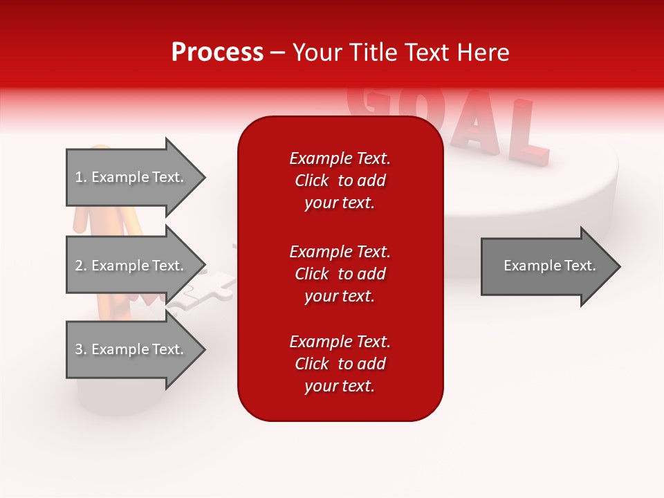 Stick Figure Jigsaw Bridge PowerPoint Template