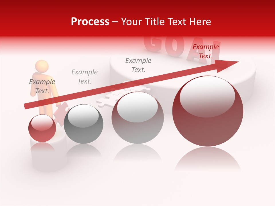 Stick Figure Jigsaw Bridge PowerPoint Template