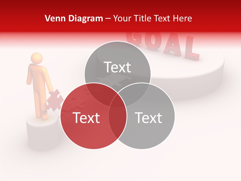 Stick Figure Jigsaw Bridge PowerPoint Template
