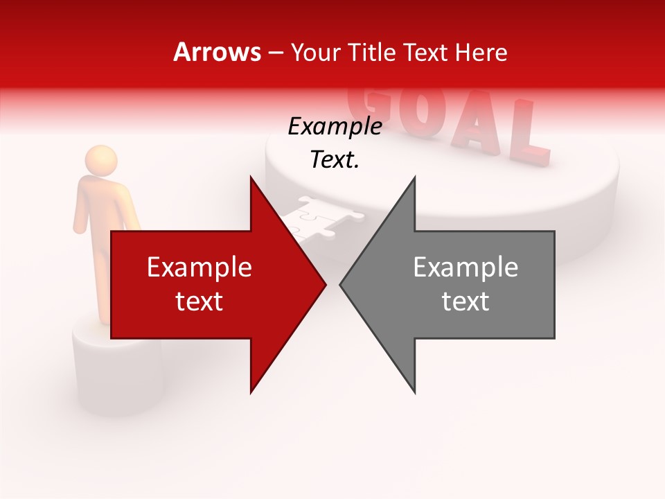 Stick Figure Jigsaw Bridge PowerPoint Template