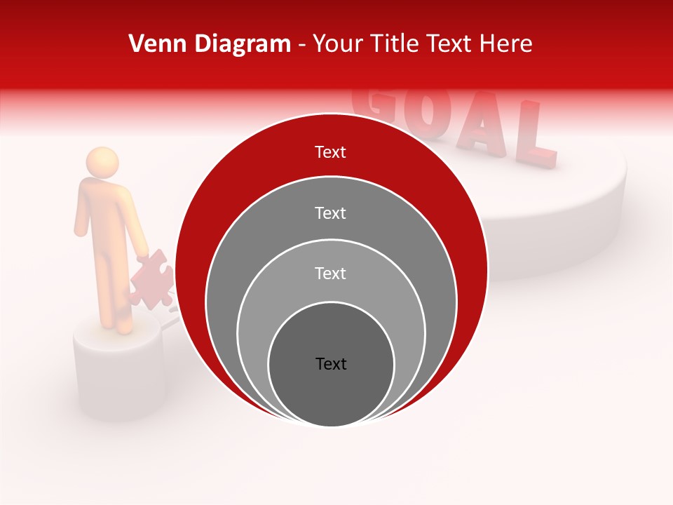 Stick Figure Jigsaw Bridge PowerPoint Template