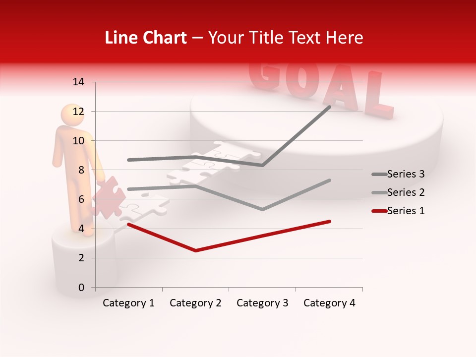 Stick Figure Jigsaw Bridge PowerPoint Template