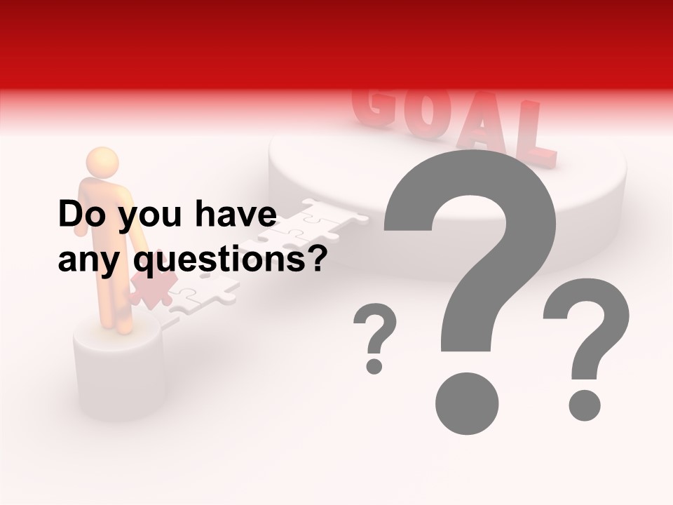 Stick Figure Jigsaw Bridge PowerPoint Template