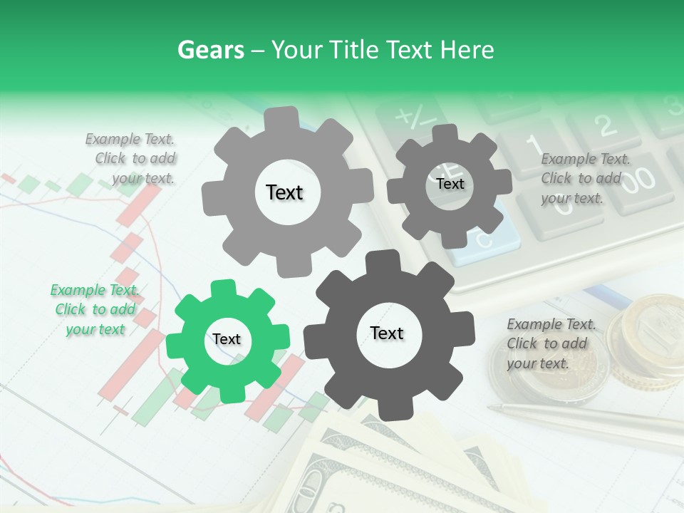 Finances Data Chart PowerPoint Template