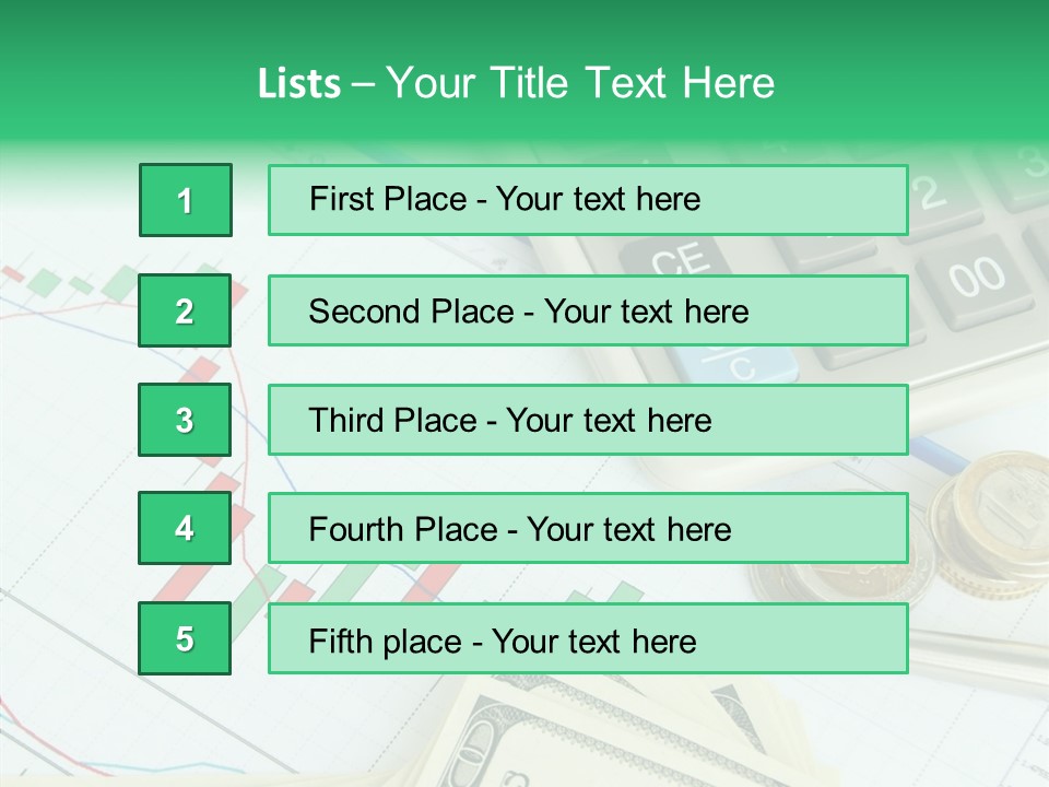Finances Data Chart PowerPoint Template