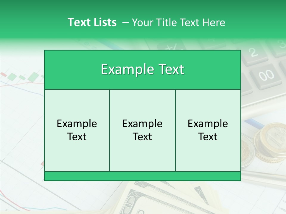 Finances Data Chart PowerPoint Template