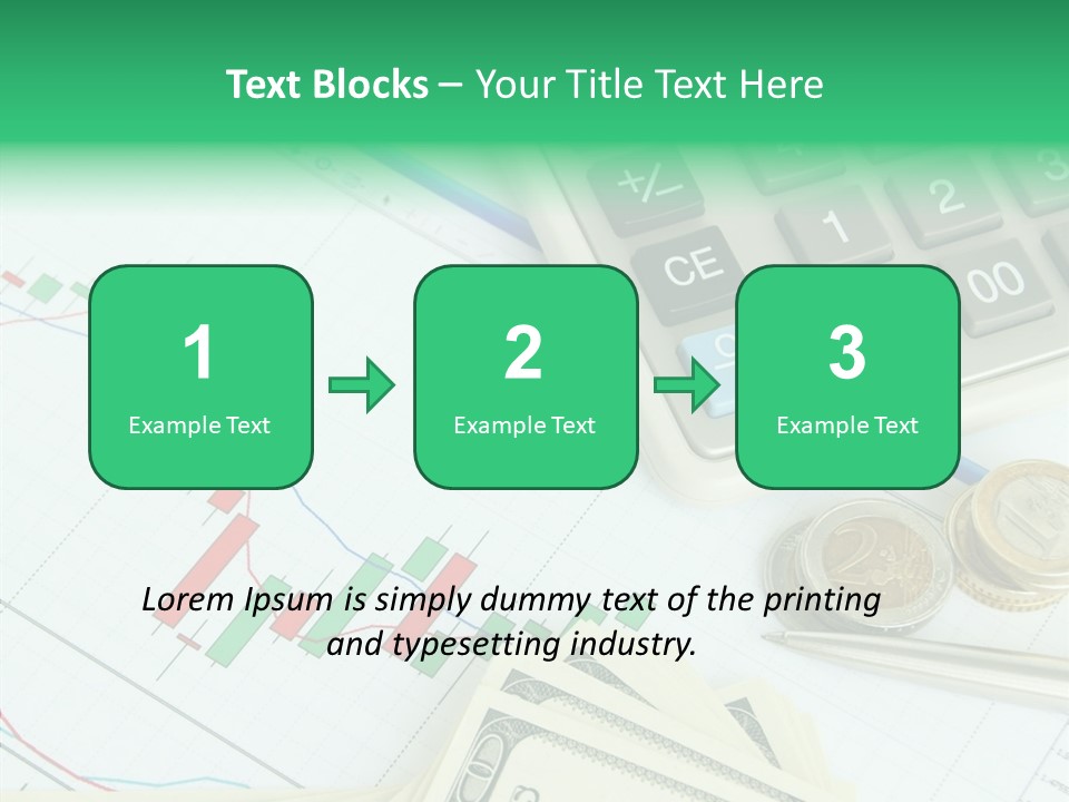 Finances Data Chart PowerPoint Template