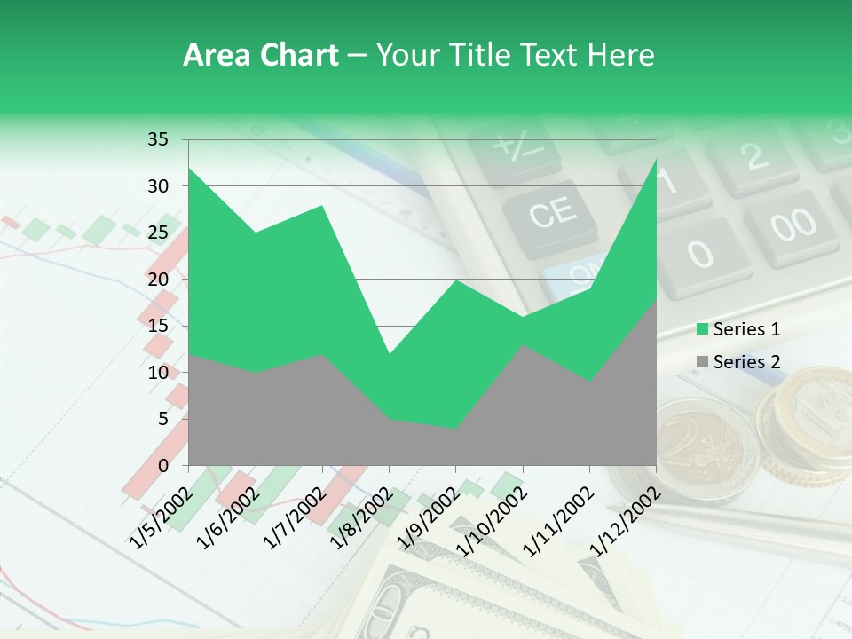 Finances Data Chart PowerPoint Template