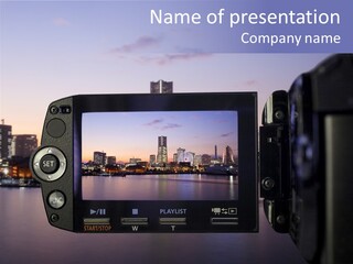 Yokohama Movie Construction PowerPoint Template