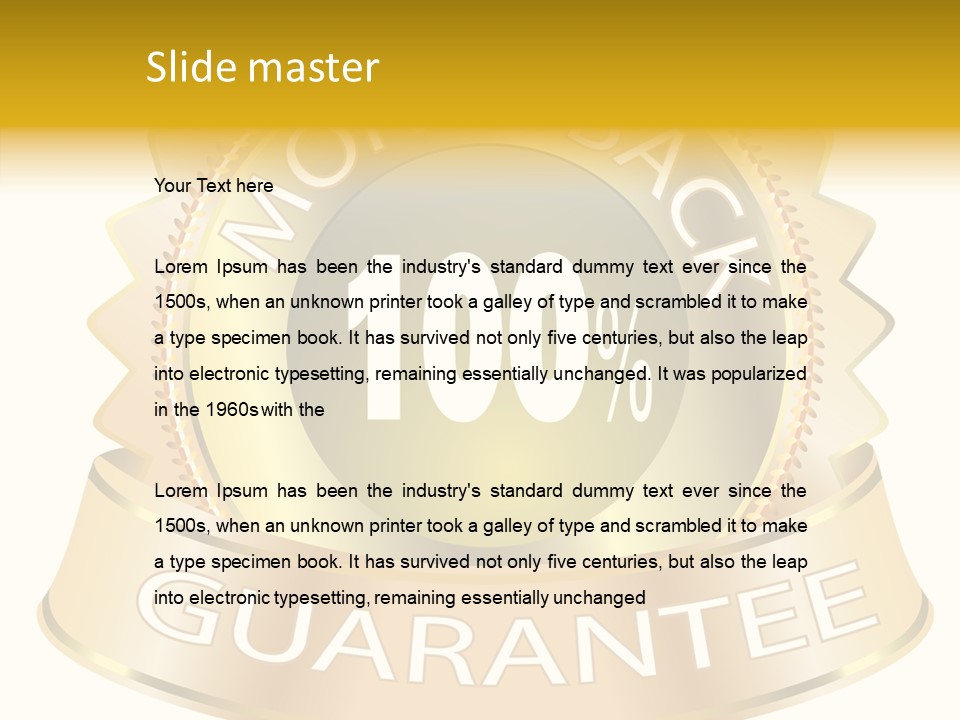 Graphic Definition Symbol PowerPoint Template