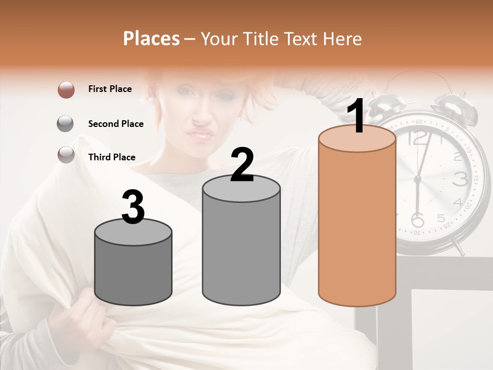 Girl Tired Dreamer PowerPoint Template