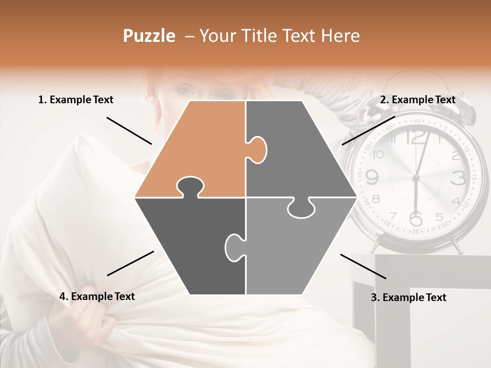 Girl Tired Dreamer PowerPoint Template