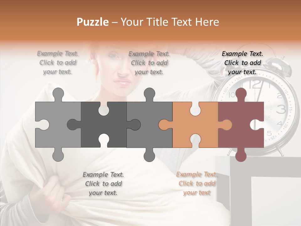 Girl Tired Dreamer PowerPoint Template