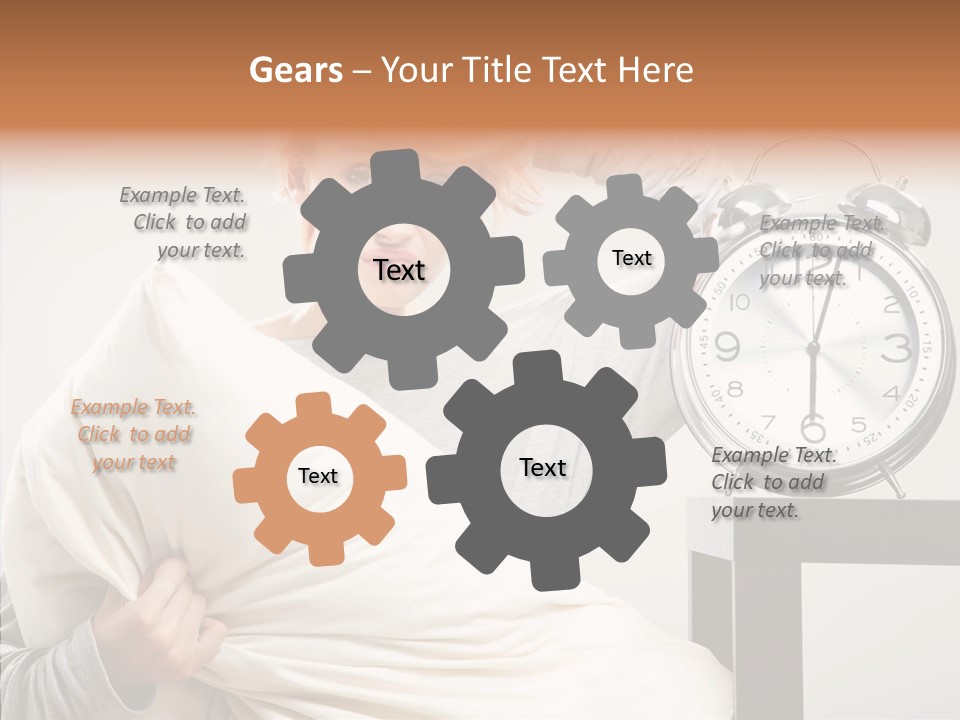 Girl Tired Dreamer PowerPoint Template