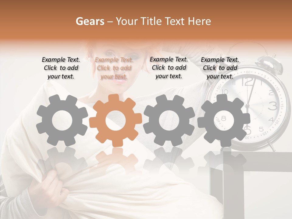 Girl Tired Dreamer PowerPoint Template