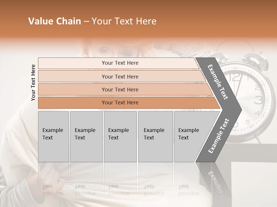 Girl Tired Dreamer PowerPoint Template