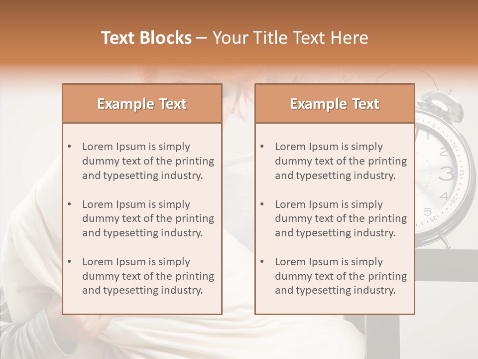 Girl Tired Dreamer PowerPoint Template