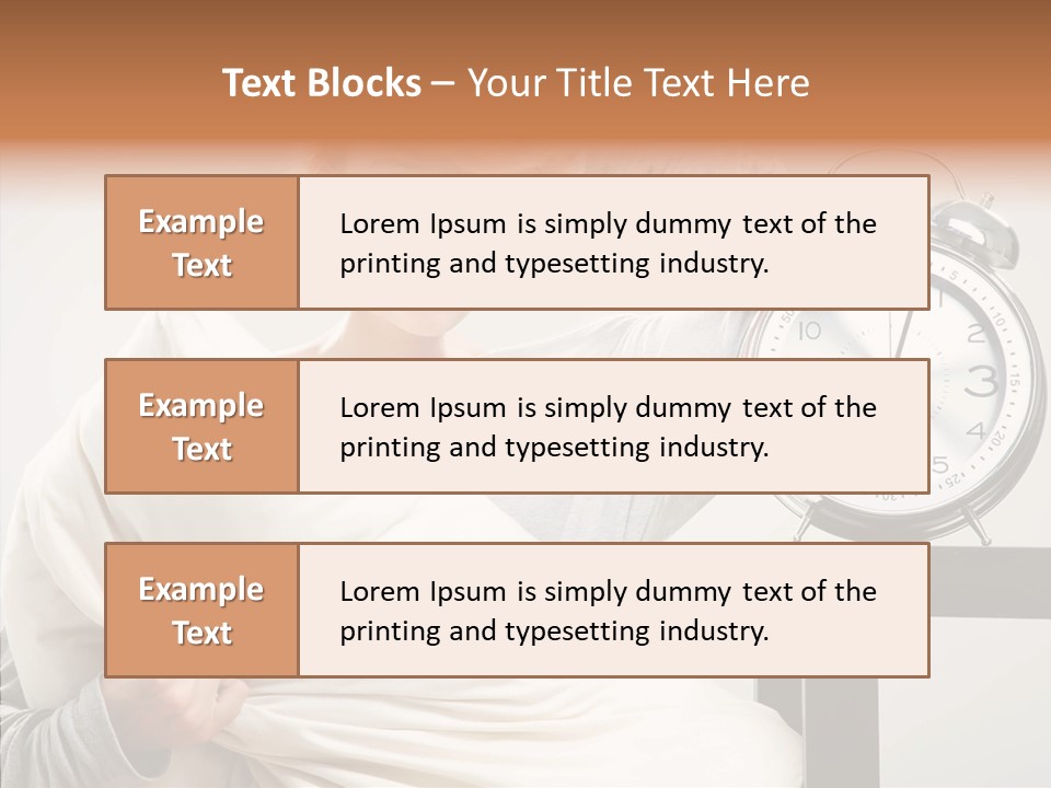 Girl Tired Dreamer PowerPoint Template