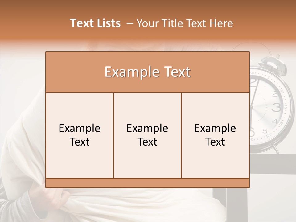 Girl Tired Dreamer PowerPoint Template