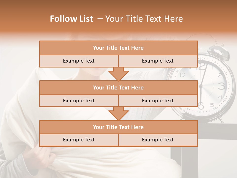 Girl Tired Dreamer PowerPoint Template