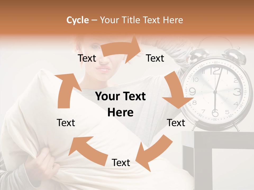 Girl Tired Dreamer PowerPoint Template