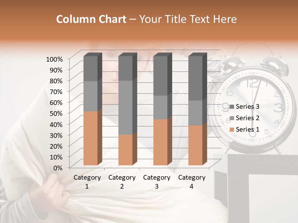 Girl Tired Dreamer PowerPoint Template