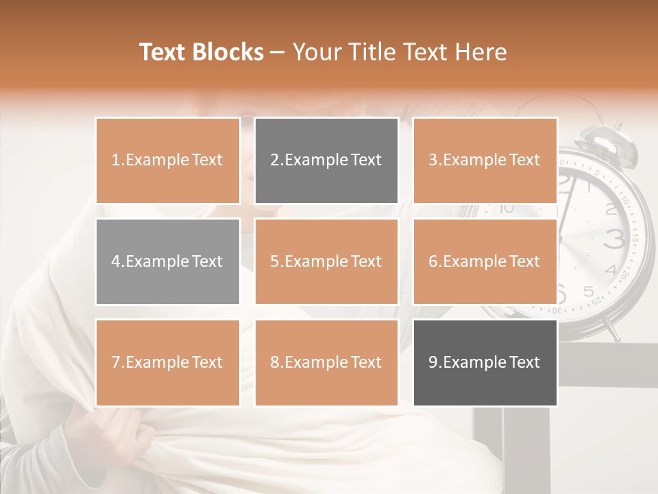 Girl Tired Dreamer PowerPoint Template