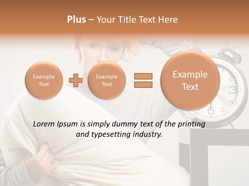 Girl Tired Dreamer PowerPoint Template