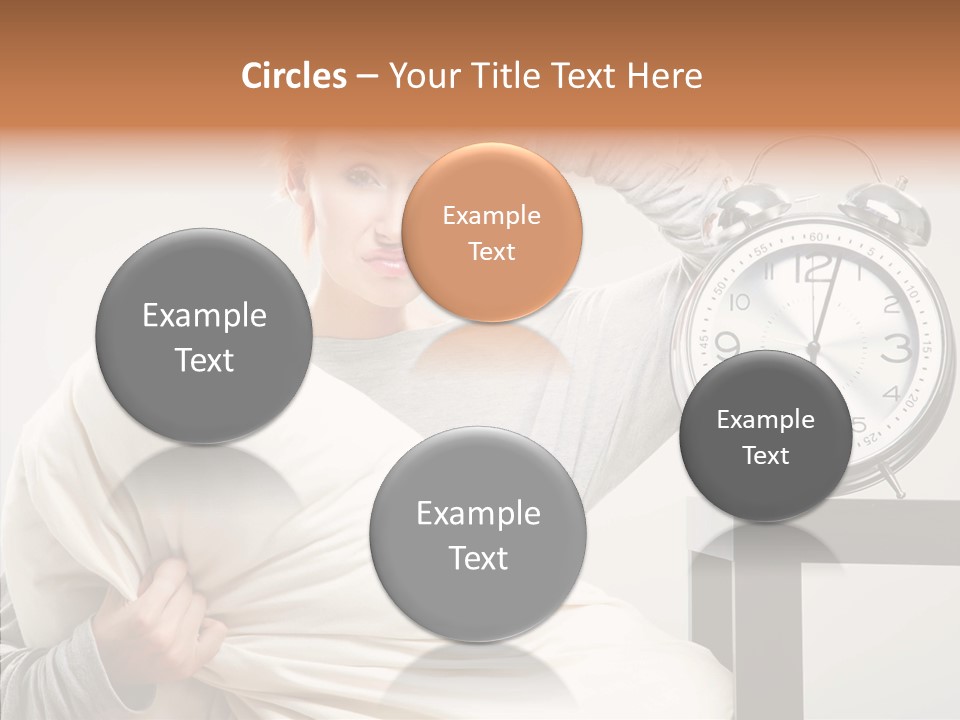 Girl Tired Dreamer PowerPoint Template