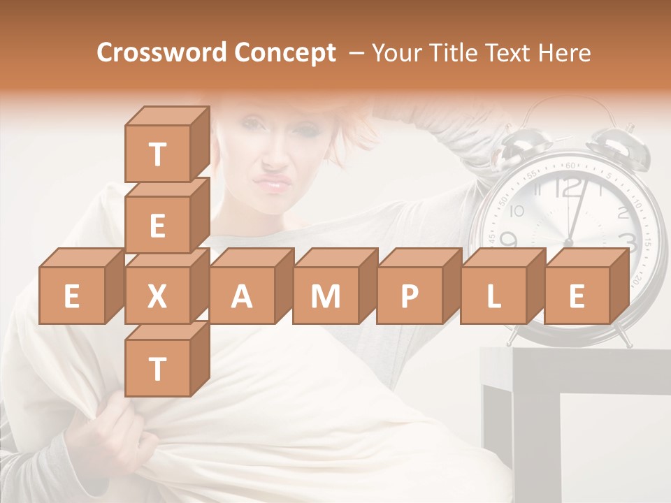 Girl Tired Dreamer PowerPoint Template