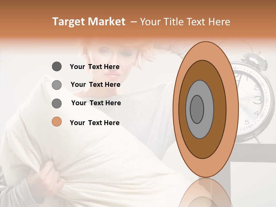 Girl Tired Dreamer PowerPoint Template