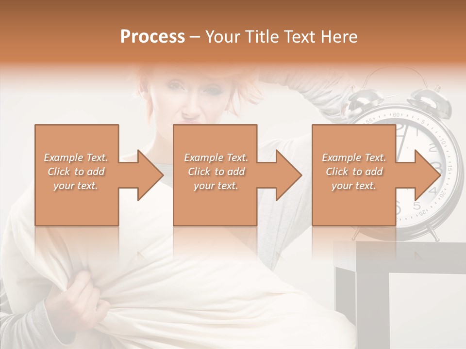 Girl Tired Dreamer PowerPoint Template