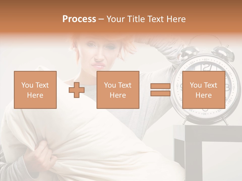 Girl Tired Dreamer PowerPoint Template