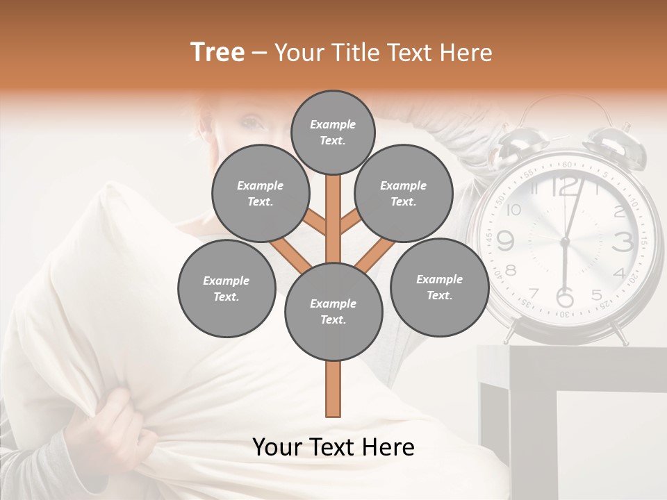 Girl Tired Dreamer PowerPoint Template