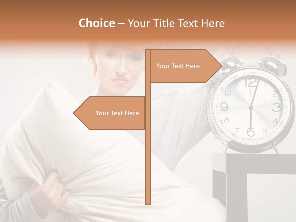 Girl Tired Dreamer PowerPoint Template