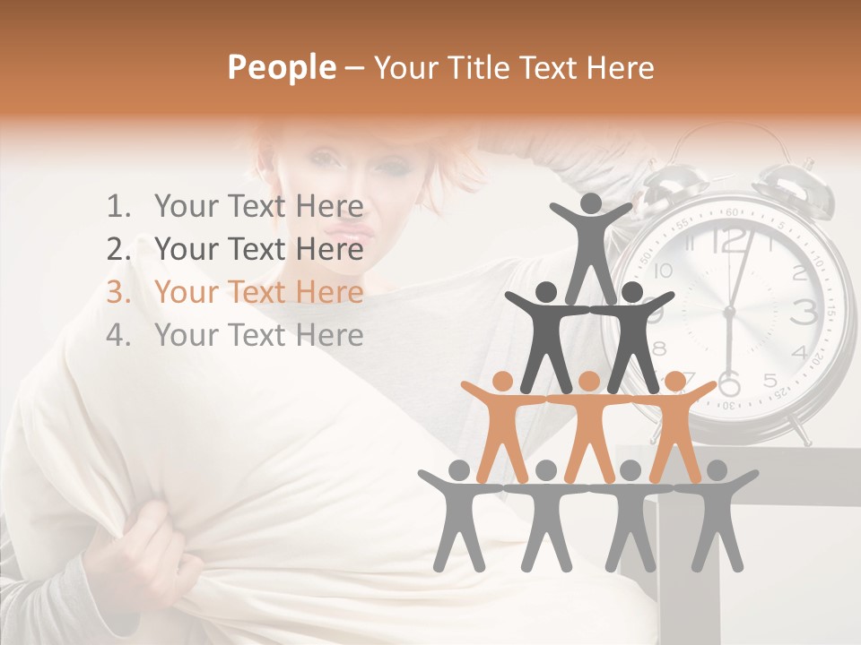 Girl Tired Dreamer PowerPoint Template