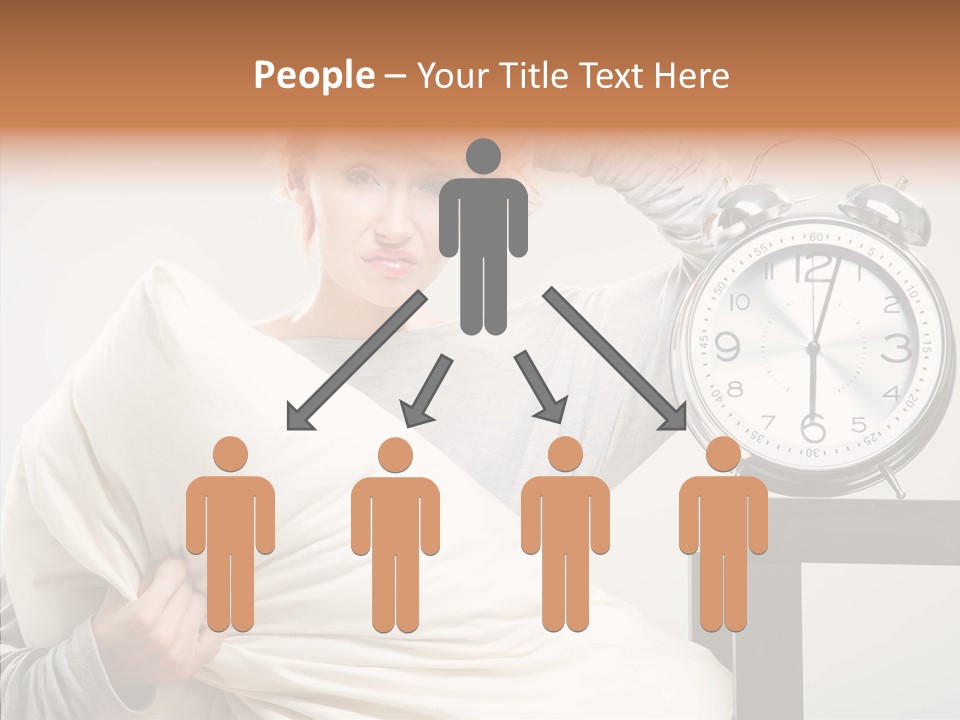 Girl Tired Dreamer PowerPoint Template