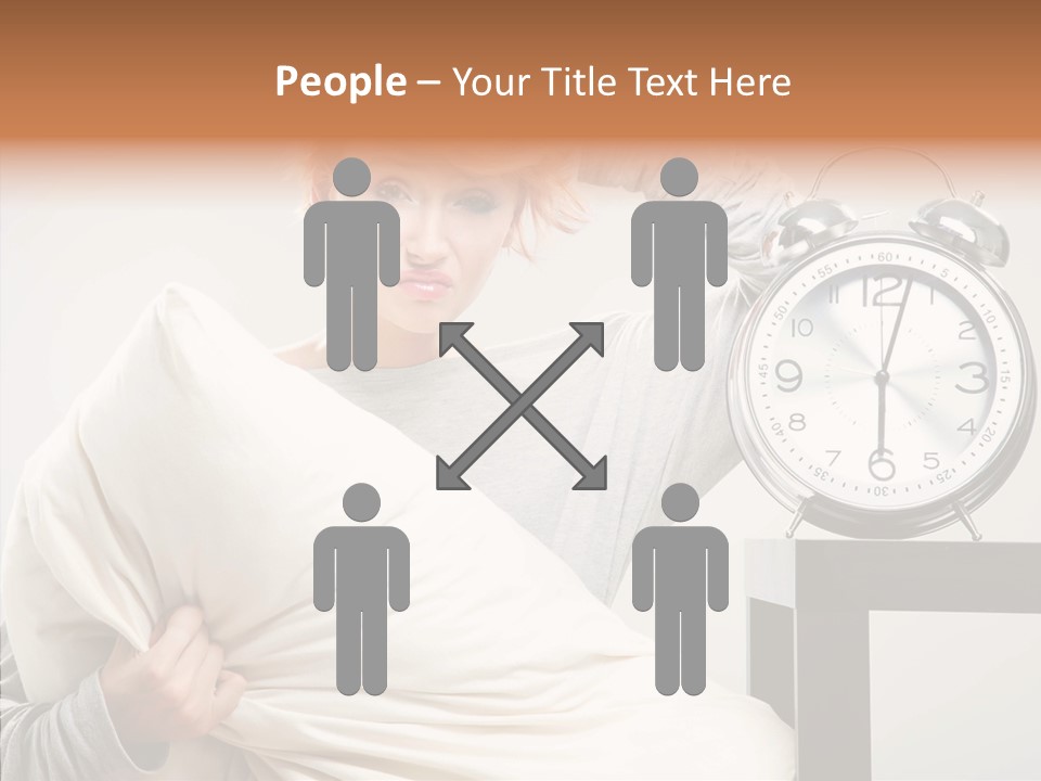 Girl Tired Dreamer PowerPoint Template