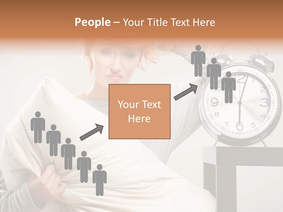 Girl Tired Dreamer PowerPoint Template