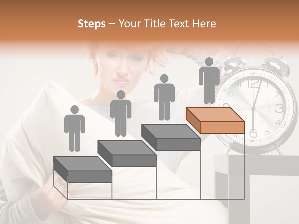 Girl Tired Dreamer PowerPoint Template