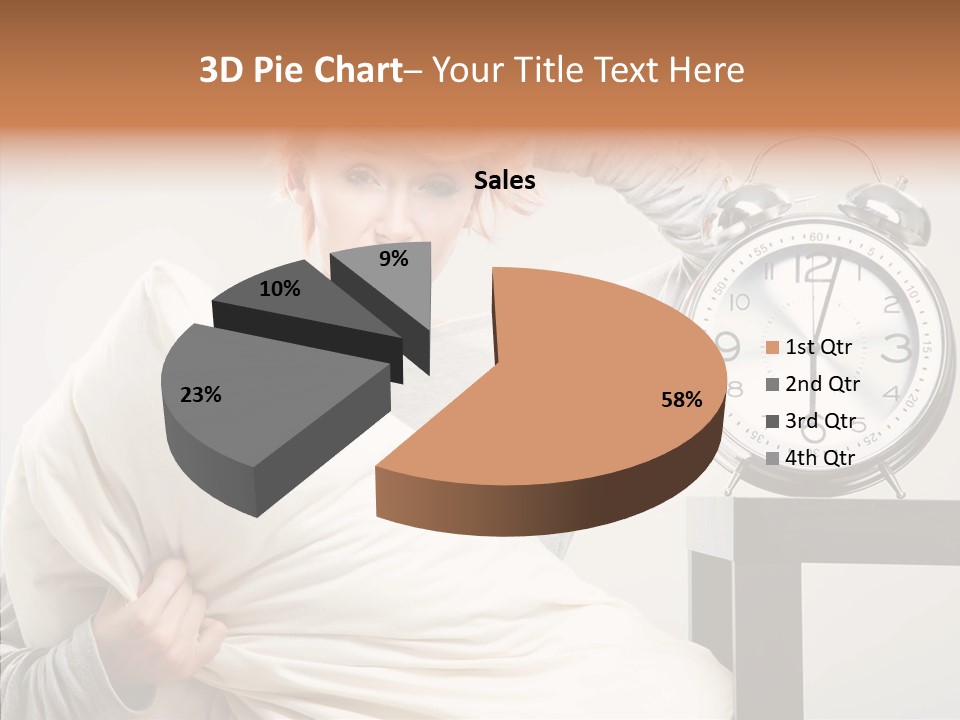 Girl Tired Dreamer PowerPoint Template