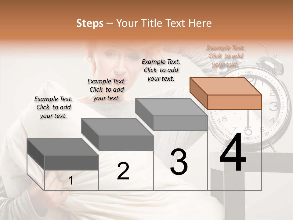 Girl Tired Dreamer PowerPoint Template