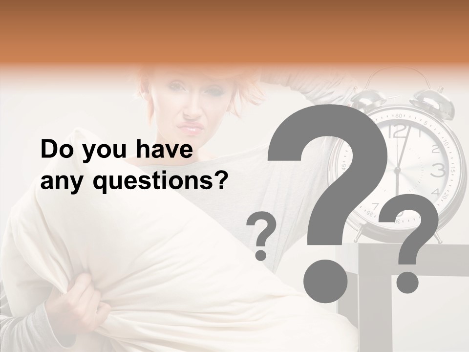 Girl Tired Dreamer PowerPoint Template