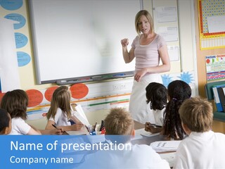 Boy Image Lesson PowerPoint Template