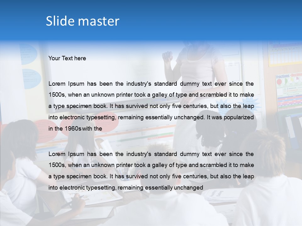 Boy Image Lesson PowerPoint Template