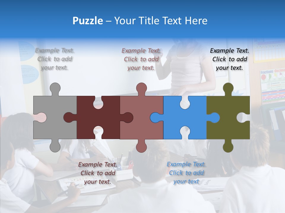 Boy Image Lesson PowerPoint Template