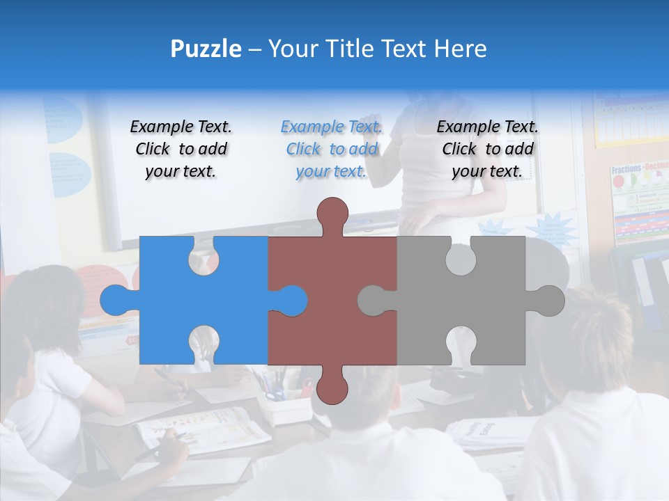 Boy Image Lesson PowerPoint Template