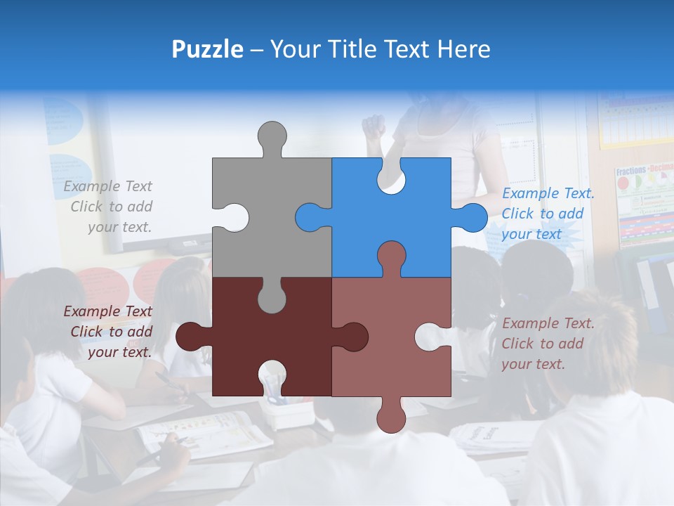 Boy Image Lesson PowerPoint Template